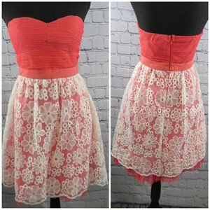NWT - Women's Fit & Flare Strapless Dress